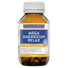 Viên uống giảm stress Ethical Nutrients Mega Magnesium Relax 60 viên