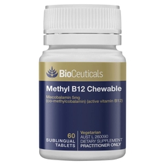 Viên nhai hỗ trợ thần kinh & hệ miễn dịch BioCeuticals Methyl B12 Chewable 60 viên