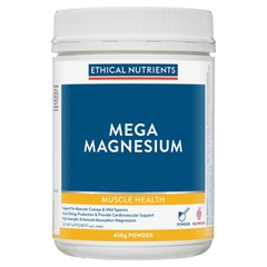 Bột uống bổ sung Magie hỗ trợ cơ bắp Ethical Nutrients Mega Magnesium vị Raspberry