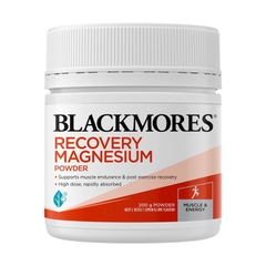 Bột uống phục hồi sức khỏe & giảm căng thẳng Blackmores Recovery Magnesium 200g