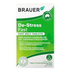 Viên ngậm giảm căng thẳng Brauer De-Stress Fast Melt