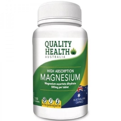 Viên uống magiê Quality Health High Absorption Magnesium 500mg 100 viên