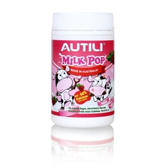 Viên kẹo sữa Autili Milk Pop Strawberry 850mg 180 viên