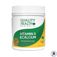 Bổ sung Canxi & Vitamin D Quality Health Calcium 130 viên