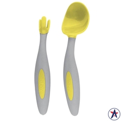 Bộ thìa nĩa B.Box Cutlery Set Lemon Sherbert cho bé từ 9 tháng tuổi