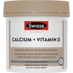 Canxi Vitamin D Swisse Ultiboost Calcium của Úc 150 viên