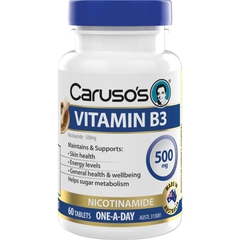 Viên uống bổ sung Vitamin B3 Caruso's Vitamin B3 500mg 60 viên