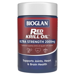 Viên uống Omega 3 Bioglan Red Krill Oil Ultra Strength 2000mg 30 viên