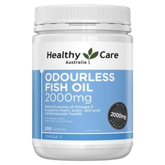 Dầu cá không mùi Healthy Care Odourless Fish Oil 2000mg