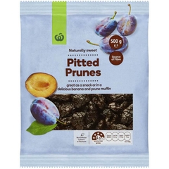 Mứt mận sấy khô không hạt Úc Pitted Prunes Woolworths 500g