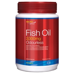 Viên uống dầu cá không mùi Microgenics Fish Oil 2,000mg Odourless 340 viên