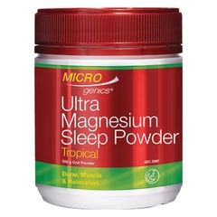 Bột uống hỗ trợ giấc ngủ Microgenics Ultra Magnesium Sleep Powder Tropical 250g