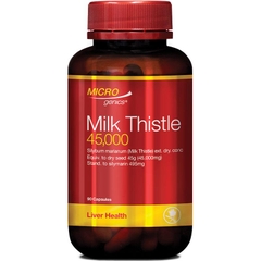Viên uống bổ gan & giảm khó tiêu Microgenics Milk Thistle 45,000mg 90 viên