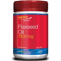 Viên uống dầu hạt lanh Microgenics Flaxseed Oil 1,500mg 200 viên