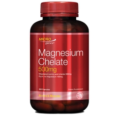 Viên uống cải thiện tâm trạng & giảm mệt mỏi Microgenics Magnesium Chelate 500mg 200 viên