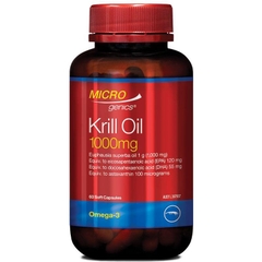 Viên uống dầu nhuyễn thể Microgenics Krill Oil 1,000mg 60 viên