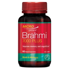 Viên uống bổ não & cải thiện trí nhớ Microgenics Brahmi 7,000mg Plus 60 viên