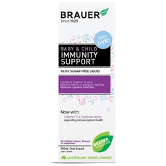 Siro tăng sức đề kháng Brauer Baby & Child Immunity Support 100ml