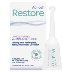 Aci-Jel Restore Long Lasting Vaginal Moisturiser 6.5g x 6 tuýp