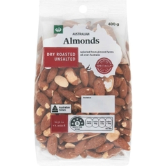 Hạt hạnh nhân Almonds Dry Roasted Woolworths 400g