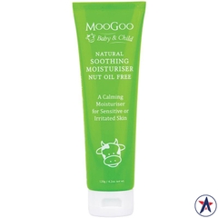 Kem dưỡng ẩm không chứa hạt MooGoo Baby & Child Natural Soothing Moisturiser Nut Oil Free 120g