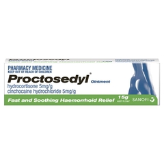 Kem mỡ thoa trực tràng Proctosedyl Haemorrhoids Relief Ointment Cream