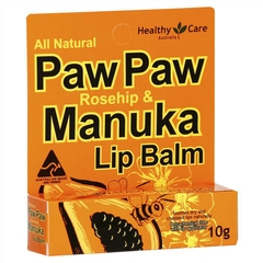 Kem dưỡng môi Healthy Care Paw Paw Rosehip & Manuka Lip Balm 10g