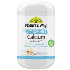Kẹo dẻo bổ sung Canxi Nature's Way Calcium + Vitamin D Adult Vita Gummies