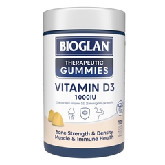 Kẹo dẻo bổ sung Vitamin D3 1000IU Bioglan Therapeutic Gummies 120 viên
