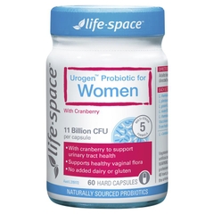 Men vi sinh Life Space Urogen Probiotic Women Cranberry 60 viên