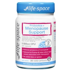 Men vi sinh hỗ trợ phụ nữ thời kỳ mãn kinh Life Space Probiotics + Menopause Support 30 viên