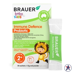 Men vi sinh tăng miễn dịch cho bé Brauer Baby & Kids Immune Defence Probiotic 30 gói