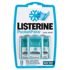 Miếng ngậm thơm miệng Listerine Pocketpaks Cool Mint 72 miếng