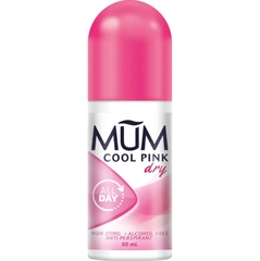 Lăn khử mùi Mum Roll On Dry Cool Pink 50ml