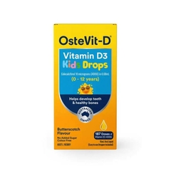 OsteVit-D Vitamin D3 Kids Drops 400IU cho bé 15ml (187 liều)
