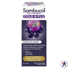 Siro cảm cúm Sambucol Kids Cold & Flu Relief Black Elderberry 120ml