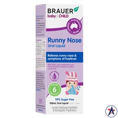 Siro trị sổ mũi dành cho trẻ Brauer Baby Child Runny Nose 100 ml