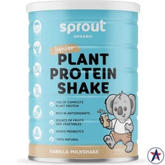 Bột đạm thực vật hữu cơ Sprout Organic Plant Protein Shake Junior Vanilla Milkshake 660g