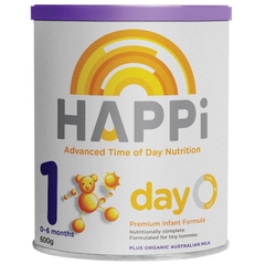 Sữa HAPPi số 1 ban ngày Day Infant 600g cho trẻ từ 0-6 tháng