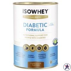 Sữa tiểu đường IsoWhey Diabetic Formula Clinical Nutrition Chocolate 640g
