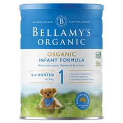 Sữa Bellamy's Organic Úc số 1 Infant 900g cho trẻ từ 0-6 tháng