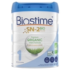 Sữa Organic Biostime SN-2 số 1 Premium 800g cho trẻ từ 0-6 tháng