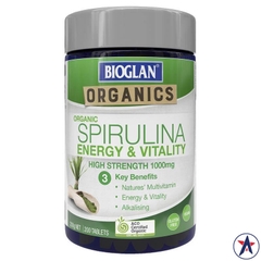 Tảo xoắn Bioglan Superfoods Spirulina 1000mg 200 viên