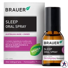 Thuốc xịt hỗ trợ giấc ngủ Brauer Sleep Oral Spray 20ml