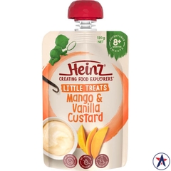 Váng sữa Heinz cho bé Mango & Vanilla Custard Pouch 120g