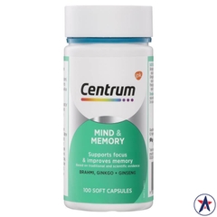 Viên bổ não tăng cường trí nhớ Centrum Mind & Memory 100 viên