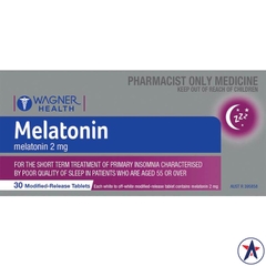 Viên hỗ trợ giấc ngủ Wagner Health Melatonin 2mg cho người trên 55 tuổi 30 viên