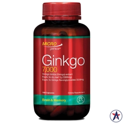 Viên uống bổ não & tăng cường trí nhớ Microgenics Ginkgo 7000mg 100 viên