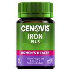 Viên uống bổ sung sắt Cenovis Iron Plus Women's Health 80 viên