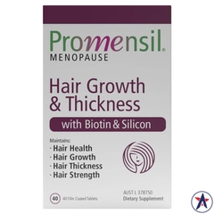 Viên uống chăm sóc tóc thời kỳ mãn kinh Promensil Menopause Hair Growth & Thickness 40 viên